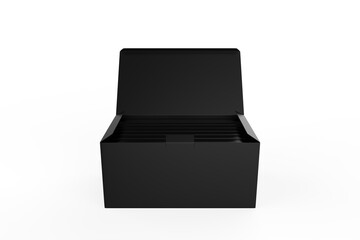 small Medical Face Masks boxes in side the big box. 3d illustration