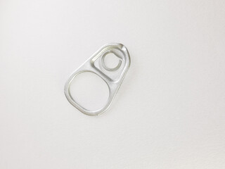 ring pull isolated on a grey background, Ideal for use in the design put images and insert text