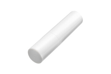 White Lipstick Container Isolated on White Background