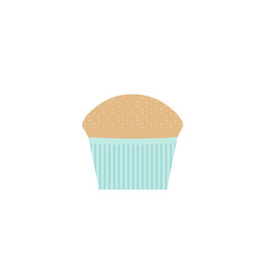 Vector image of a muffin
