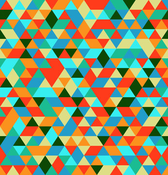 Seamless geometric pattern with triangles. Can be used in textiles, for book design, website background.