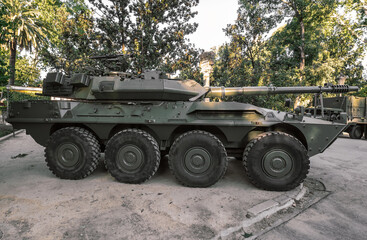 VRC-105 Centauro. Combat and reconnaissance vehicle. Display of military vehicles. Spanish Armed Forces Day.