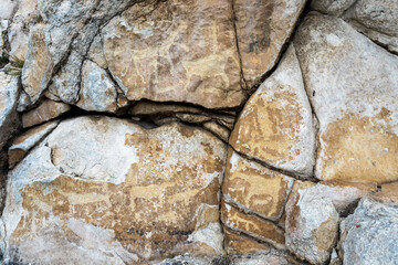 rock crevice rock texture