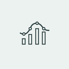 Analysis vector icon illustration sign
