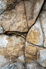 rock crevice rock texture