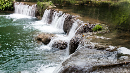 Obraz premium relax landscape of natural waterfal