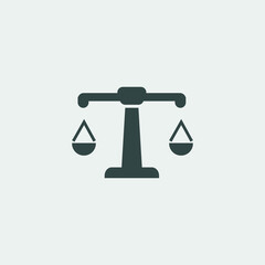 Balance vector icon illustration sign