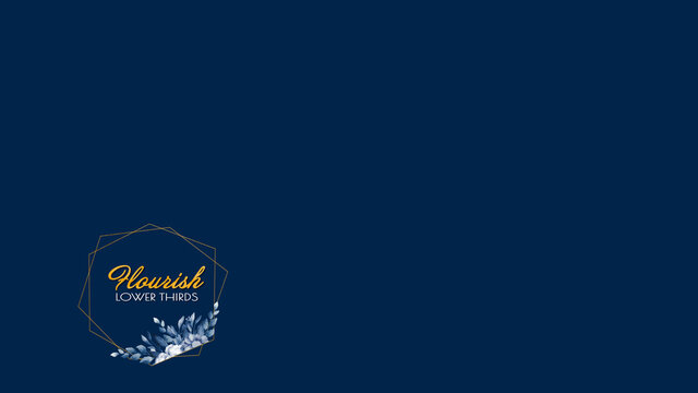 Elegant Flourish Flower Lower Thirds