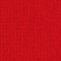 Knitted red background
