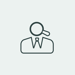 Job search vector icon illustration sign