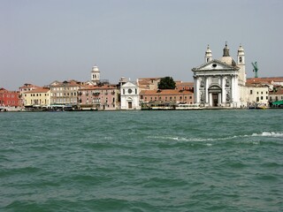 Fototapeta na wymiar Venice, Italy, Cityscape with Church of Santa Maria del Rosario
