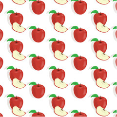 Pattern with apples.