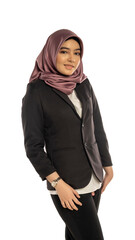 Business Lifestyle, Cute Malay Woman wearing hijab