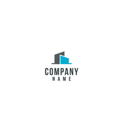 abstract real estate logo on a white background