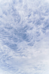 Terrible sky storm with beautiful blue clouds. Nature of native land. Windy weather