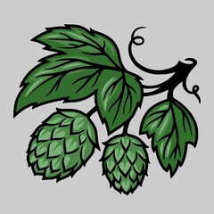 Black and white craft beer hop seed