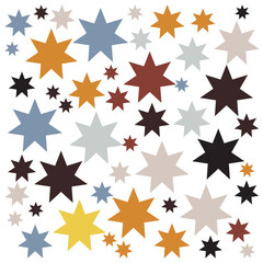 Fototapeta premium Background texture pattern, vector design, geometric and abstract, colorful stars