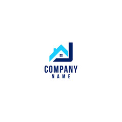 abstract real estate logo on a white background