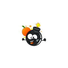 bomb fruit logo pattern for fruit sweets