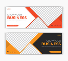 Corporate business marketing agency social media instagram post facebook cover page timeline web ad banner template design