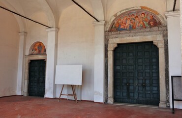 Capua - Lunette affrescate della Chiesa di Santa Caterina