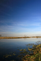 Sunset on the Biebrza river in Biebrza National Park, Poland