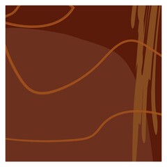 Dark brown isolated background with random orange and brown smears. Quiet unobtrusive and matching colors. You can use it as a background for the design of a social network, magazine, fabric or paper
