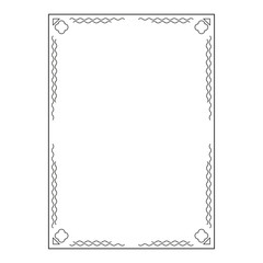 vector image, vintage frames, decorative ornamental frame