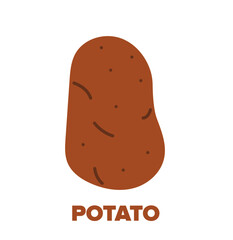 Vector illustration of Potato. Healthy Eating Concept