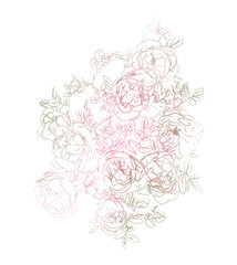 Vintage romantic roses