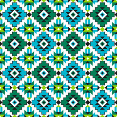 Tribal seamless colourful geometric pattern. Ethnic vector texture. Traditional ornament. 