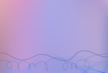 Mesh line on a pastel background