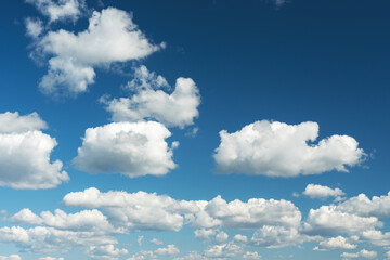 Fototapeta premium Beautiful clouds on a background of blue sky