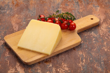 Hard parmesan cheese piece