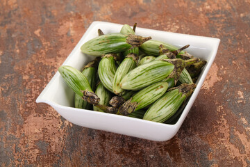 Green asian eggplant