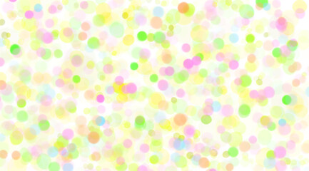 カラフルなランダムドットの背景素材