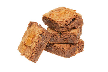 Stack of chocolate brownies