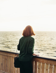 woman on the pier