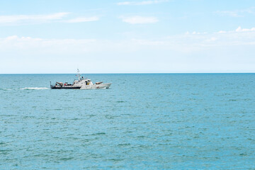 Obraz premium Boat of the Georgian Coast Guard, Black Sea