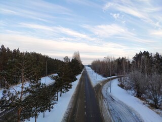 road in winter