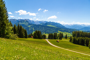 Allgäu - Alpen - Berge - Panorama - Frühling