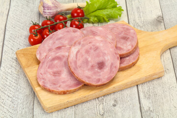 Natural ham made from pork