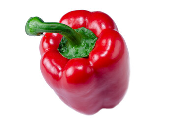 Fresh red pepper on a white background
