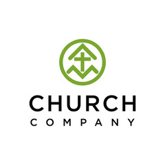 natural church vector template logo