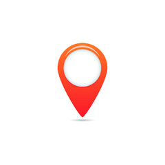 Location icon vector. Pin sign Isolated on white background. Navigation map, gps, direction, place, compass, contact, search concept. Flat style for graphic design, logo, Web, UI, mobile upp, EPS10.