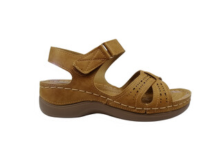 Naklejka premium Ladies Sandal isolated on white background with clipping path. 
