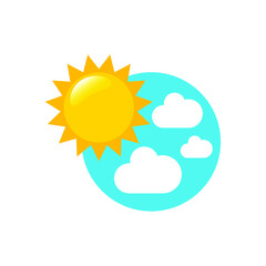 Summer Sun Icon Vector Logo