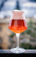 Delicious homebrewed beer, diffferent styles and rich taste
