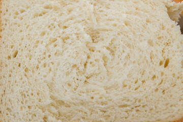 Freshly baked bread was baked at home in a bread maker