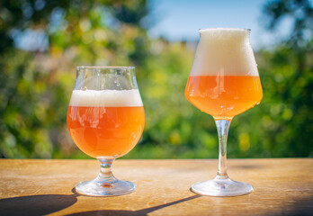 Delicious homebrewed beer, diffferent styles and rich taste
